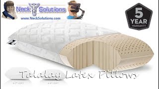 Latex Pillows  Natural Talalay Latex Pillow [upl. by Miculek]