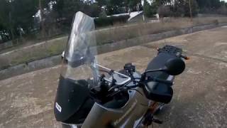 Riding my brand new stock motorcycle Kawasaki KLE 500Bye Vespidio No22 [upl. by Atinet]