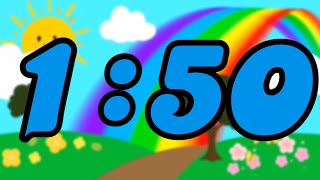 ⏰ Fun 1 Minute and 50 Second Countdown Timer for Kids – Learning amp Play Time 🎉🧸 [upl. by Ardnohsed999]