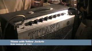 Titano Magnatone amplifiers 7591 tubes replaced with Yellow Jacket EL84s [upl. by Ahsaek]