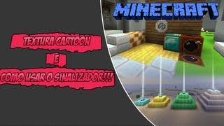 MinecraftTextura Cartoon e Pra que e como usar o sinalizador [upl. by Cristal]