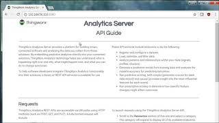 ThingWorx Analytics Accessing the Interactive API guide [upl. by Sualkin]