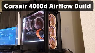 Noctua PC Build  Corsair 4000d Airflow  Heavily Tinted Side Panel [upl. by Doownelg]