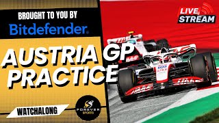 F1 LIVE AUSTRIAN GP FREE PRACTICE 1  Watchalong brought you you by Bitdefender  Forever Motorsport [upl. by Arahat]