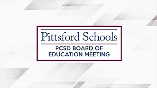 Pittsford Central School District Board of Education Meeting  November 28 2023 [upl. by Marven]