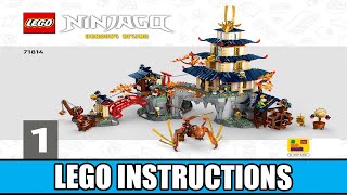 LEGO Instructions  Ninjago  71814  Tournament Temple City  Dragons Rising Season 2 Book 1 [upl. by Triley19]