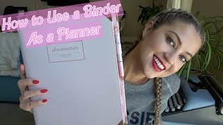 USING A BINDER AS A PLANNER  HOW TO ORGANIZE YOUR ENTIRE LIFE [upl. by Esinrahs12]