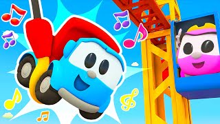 The Crane song for kids Leo the Truck cartoons for kids Kids songs Construction Trucks for kids [upl. by Martina]