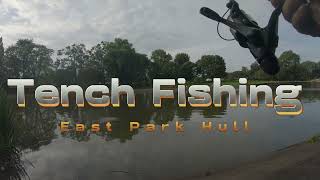 Fishing for Tench East Park Hull august 2023 [upl. by Ynnal116]