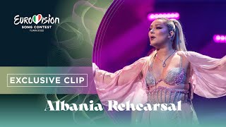 Ronela Hajati  Sekret  Exclusive Rehearsal Clip  Albania 🇦🇱  Eurovision 2022 [upl. by Leahcir224]