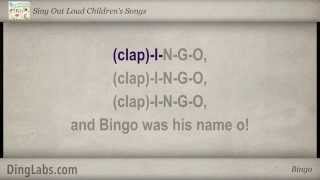 Bingo folk song  Sing Out Loud Childrens Songs  with Lyrics [upl. by Doner]