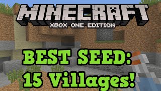 Minecraft Xbox One Best Seed 15 Villages 10 Temples and Floating Islands [upl. by Oilcareh]