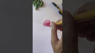 easy flower painting with acrylic colours  art artistry trending painting easy [upl. by Anelliw]