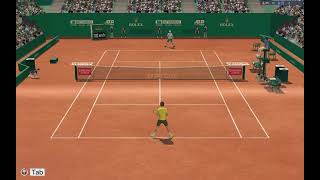 Full Ace Tennis Simulator Tsitsipas VS Sinner Monte Carlo 24 [upl. by Nellek663]