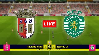 🔴Sporting Braga vs Sporting CP  Liga Portugal 2024 Match Today [upl. by Imehon]