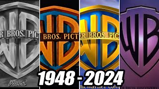 Evolution of Warner Bros logo  19482024 [upl. by Stroup825]