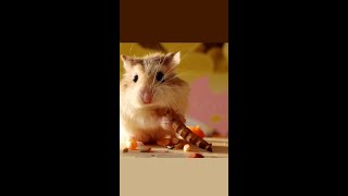 Hamsters eat pumpkin  peanut and fried worms ASMR🐹 [upl. by Harret]