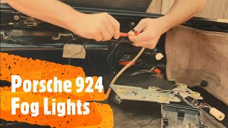 Porsche 924 Fog Lights  Part 14 [upl. by Ailehpo114]