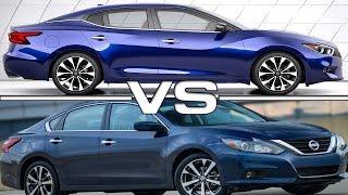 2016 Nissan Maxima vs 2016 Nissan Altima [upl. by Philps24]