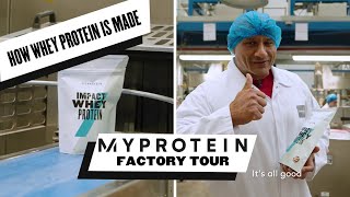 How WHEY PROTEIN is made  Myprotein factory tour  Inside The Worlds Biggest Protein Factory [upl. by Nenney619]