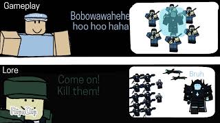 Tower blitz Lore vs Gameplay Tower blitz meme [upl. by Giliane]