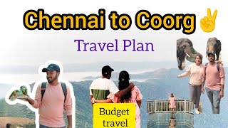 Chennai to Coorg💫  3 Days Budget Travel Ideas🚂  Places to visit in Coorg  Hotel Ideas  தமிழ் [upl. by Acire]