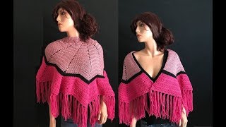 How to Crochet Capelet Inspired Shawl Pattern 748│by ThePatternFamily [upl. by Magen872]