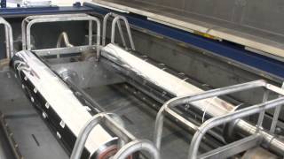 Proof clean gravure cylinder after washing process RENZMANN type 150 [upl. by Nednerb]