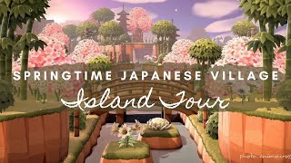 BEAUTIFUL JAPANESE VILLAGE ISLAND TOUR  Animal Crossing New Horizons [upl. by Brown]