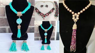 BEAUTIFUL BEADED NECKLACE IDEAS FOR THE HOLIDAYSDIY HANDMADE BEADED NECKLACES AND BRACELETS [upl. by Ennobe]