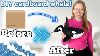 How to Make the VIRAL Cardboard Whale [upl. by Melentha]