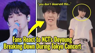 Fans React to NCTs Doyoung Breaking Down During Tokyo Concert Amid Taeils Ongoing Case [upl. by Hannasus]