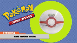 Unboxing The Pokemon TCG Poke Premier Ball Tin [upl. by Neom225]