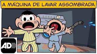 😎AUDIODESCRIÇÃO A máquina de lavar assombrada  Turma da Mônica [upl. by Yasmine844]