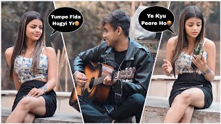 Sharabi Singing Prank  Girl Gone Emotional😭  Broken Sad Songs Mashup  Epic Reactions  Jhopdi K [upl. by Borlase874]