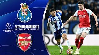 Porto vs Arsenal Extended Highlights  UCL Round of 16 1st Leg  CBS Sports Golazo [upl. by Kingsly]