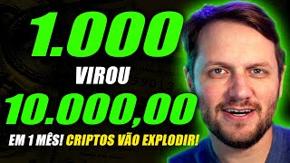 🚀CRIPTOMOEDA NÃO PARA DE SUBIR 10X ESTÁ NO COMEÇO  CRIPTOMOEDAS SUBINDO MUITO HOJE AUGUSTO BACKES [upl. by Ellehcen]