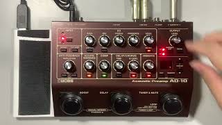 BOSS AD10 Acoustic Preamp  Testing [upl. by Aneeras]