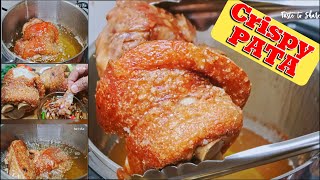 CRISPY PATA  SUPER CRISPY PATA BASIC amp my LAZY WAY of COOKING [upl. by Agneta488]