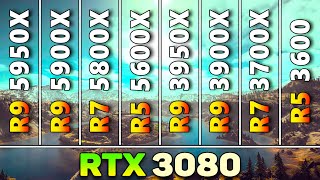 R9 5950X vs R9 5900X vs R7 5800X vs R5 5600X vs R9 3950X vs R9 3900X vs R7 3700X vs R5 3600 [upl. by Paquito]