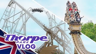 We Went to Thorpe Park to Ride their INSANE New Roller Coaster Hyperia Summer 2024 Vlog [upl. by Wu]