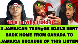 PUPA JESUS 😮2 JAMAICAN TEENS SENT BACK TO JAMAICA AFTER GOING TO CANADA FOR A BETTER LISTEN [upl. by Asare]