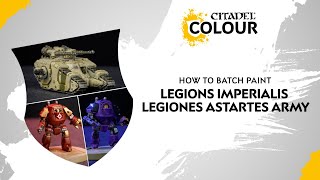 How to Batch Paint Legions Imperialis Legiones Astartes Army [upl. by Borg120]