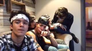 Cnco en Facebook live celebración del millón de seguidores en Facebook [upl. by Htenek]