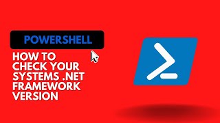 HOW TO CHECK THE CURRENT NET FRAMEWORK VERSION powershellscript powershelltraining [upl. by Neirb380]