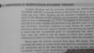 Herzbergs Motivation Hygiene theory  Organisation behaviour [upl. by Atteiram]