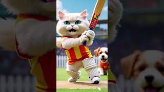 Playing cricket cat foryou horrorstories viralvideo shortvideo scarystories funny cartoon [upl. by Trebbor80]