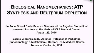 Biological Nanomechanics ATP Synthesis and Deuterium Depletion [upl. by Eatnom76]