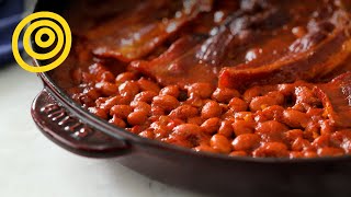 How to Make Bacon BBQ Baked Beans  The Kitchn [upl. by Tnafni664]