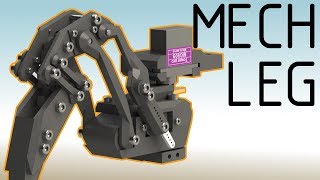 3D Printed Arduino Hexapod Part II  Leg Design [upl. by Ellednek]